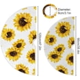 thumbnail image 3 of FMSHPON Sunflower Pattern Xmas Christmas Tree Skirt Stand Mat for Holiday Party Decoration Indoor Outdoor 36 inches, 3 of 6