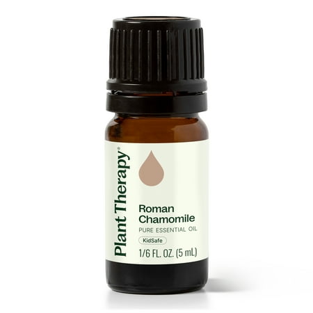 Plant Therapy Roman Chamomile Essential Oil 100% Pure, Undiluted, Natural Aromatherapy, Therapeutic Grade 5 mL (1/6 oz)