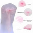 thumbnail image 4 of WZXPWT Organza Chair Bows Sashes for Party Wedding Birthday Banquet Decoration, Reusable Polyester Ribbon Tie with Exquisite Workmanship, 6.7 x 8.0 Inches, 4 of 7