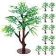 thumbnail image 1 of Shisuyan 12Pcs Model Trees Miniature Landscape Trees Mini Plastic Trees for Sand Table Dolls House, 1 of 9