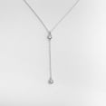 thumbnail image 2 of serony Simple Women Rhinestone Necklace Girl Simple Pendant Chain Adjustable Silver Gold Elegant Gift Jewelry, 2 of 6