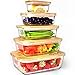 thumbnail image 3 of Urban Green Glass Bamboo Lids, Meal Prep Containers Food storage, 5 Pack, Pantry Kitchen Fridge Cabinet Organizer, Lunch box, Butter Dish, Microwave Oven,, 3 of 4