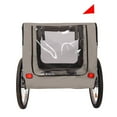 thumbnail image 3 of Dog Bike Trailer, Breathable Mesh Dog Cart Folding Pet Carrier Wagon with 20 Inch Wheels, Bicycle Carrier, 3 of 6