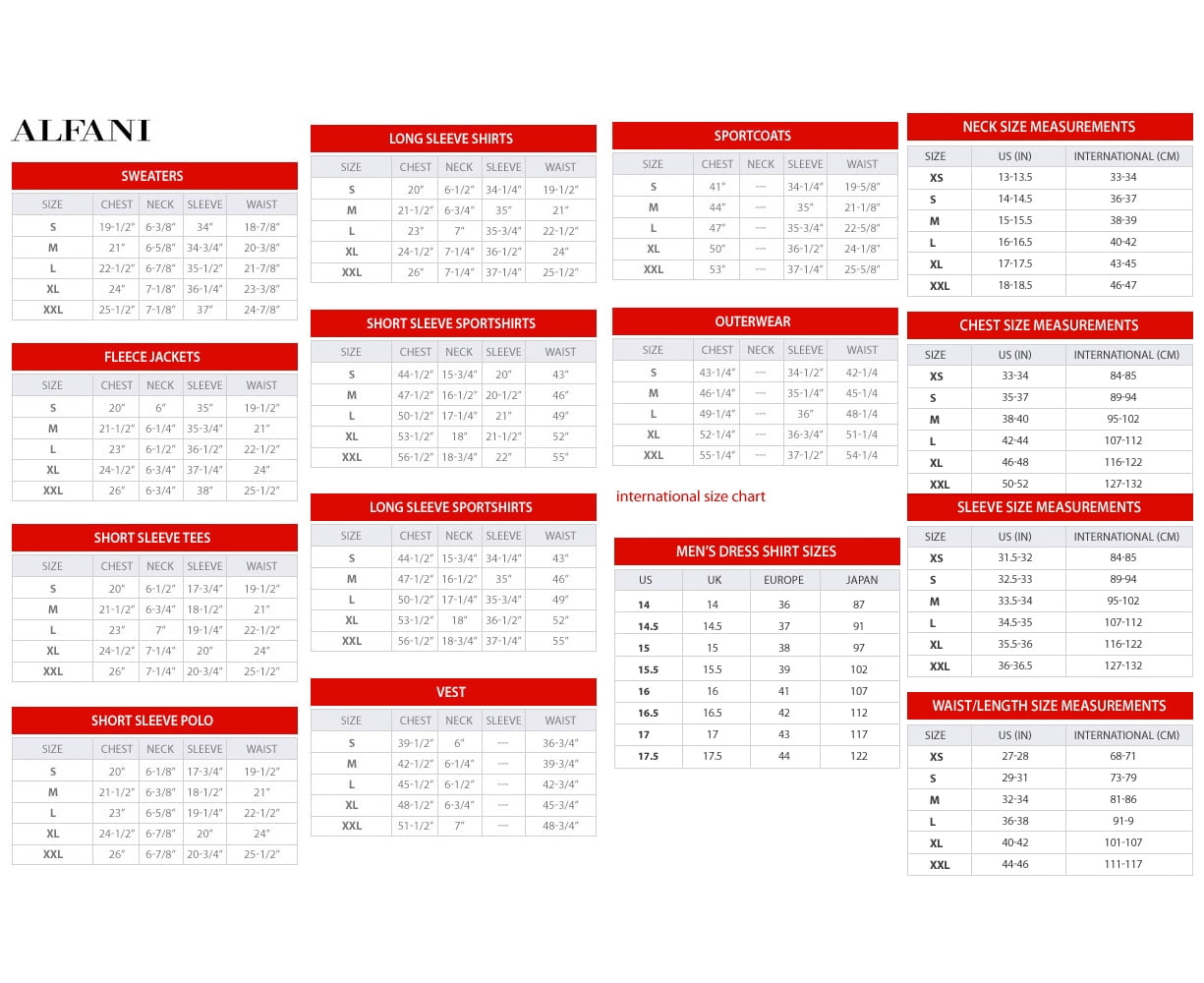 Club Room Size Chart