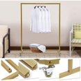 thumbnail image 7 of MONIPA Gold Standard Rod Clothing Garment Rack Clothes Organizer Clothes Rack with Wheels, For Living Room Bedroom, 7 of 7