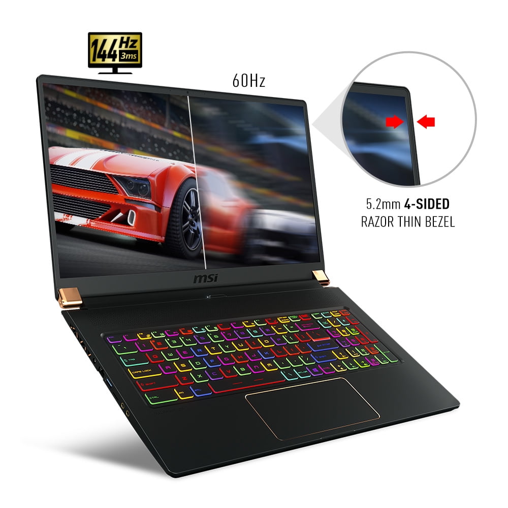 MSI GS75 STEALTH 17" Gaming Notebook, Intel Core i7-8750H, GeForce RTX 2080  8G GDDR6, 16GB DDR4, 256GB SSD, Win 10 Pro, GS75202, Black - Walmart.com