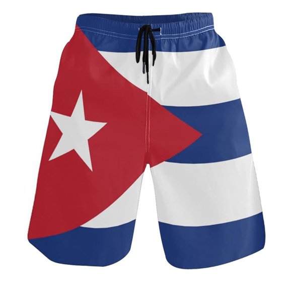 Casual Shorts for Men Summer Stylish Print Bottoms Outdoor Activities Breathable Versatile Mens Board Shorts Blue L