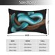 thumbnail image 2 of Fotbe Blue Viper Snake Funda de Almohada Decorativa Estilo Occidental, Lujo en Algodón, Fundas para Almohadas King, Cojín Estampado para Decoración del Hogar-16"x24", 2 of 6