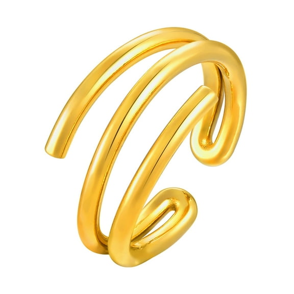 VNOX Gold Statement Rings, Stainless Steel, 1 Count