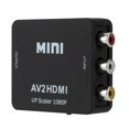 thumbnail image 1 of Adaptador escalador AV a HDMI Convertidor compuesto de video HD RCA a HDMI Mini AV2HDMI, 1 of 9