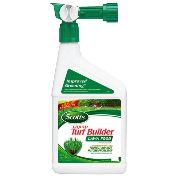 Scotts Liquid Turf Builder Lawn Food, 32 fl. oz., Covers 2,000 sq. ft.