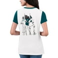 thumbnail image 2 of Women's G-III 4Her by Carl Banks White/Midnight Green Philadelphia Eagles Fashion Illustration T-Shirt, 2 of 2
