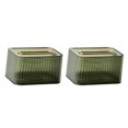 thumbnail image 1 of Ounissouiy Box Rounded Edge Dispenser Dormitory Bathroom for Organizer verde transparente 2Conjunto, 1 of 1