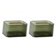 thumbnail image 1 of Injueey Box Rounded Edge Dispenser for Bathroom Organizer Dormitory 2piezas verde transparente, 1 of 1