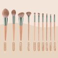 thumbnail image 5 of Juego de brochas de maquillaje, 10 piezas de madera de haya + paquete jack, brochas, base en polvo, colorete, fibra, pluma de belleza, herramientas de maquillaje, 5 of 5