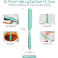 thumbnail image 3 of U-Taste Silicone Jar Spatula: 600ºF Heat-Resistant Food-Grade Sourdough Stirring Stick, 10in Seamless Flexible Peanut Butter Spreader (Aqua Sky), 3 of 10