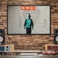 thumbnail image 2 of wall26 Framed Canvas Print Wall Art Banksy Kid Crying Over Social Media Graffiti &amp; Street Art Pop Culture Illustrations Pop Art Bohemian Dark for Living Room, Bedroom, Office - 16"x24", 2 of 5