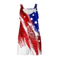 thumbnail image 4 of SELONE Patriotic Outfits Jumpsuits for Women Summer Plus Size with Pockets Holiday Wear Multicolor L, 4 of 5