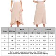 thumbnail image 2 of Falda Casual Falda Midi Irregular Falda Maxi Asimétrica para Mujer (Beige XL) FLhrweasw Para estrenar, 2 of 9