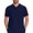 hgg077-Navy, variant on Yaoyar Mens Partial Zip V-Neck Scrub Top, Rib-Knit Panels, 2 Zip Pockets, 1 Welt Pocket PROTX2 Fabric- IN702A
