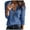 Blue, variant on Summer Tops Saving! VERUGU Long Sleeve T Shirts for Women V Neck Zip Up Waffle Knit Tunic Tops Blouse