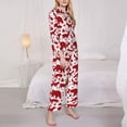 thumbnail image 3 of Naloa red plaid Moose Bunny bear Pajamas for Women Set, Womens Pajama Sets, Lounge Sets for Women, 2pjs for Women-, 3 of 7