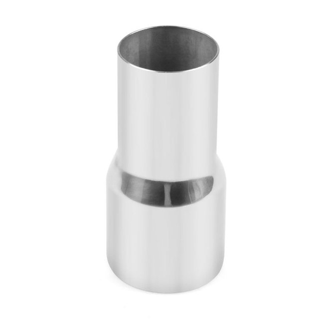 maskred 1/2/3/5 High-Performance Pipe Tube Connector For Improved Exhaust Better Exhaust Output Exhaust Reducer silver 63MM-76MM 1 Pc