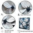 thumbnail image 3 of Designart "Blooming Brush Of White And Blue Poinsettias II" Poinsettias Floater Framed Wall Decor, 3 of 5