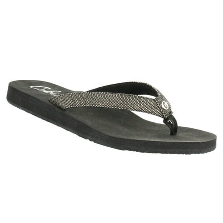 UPC 840207111594 product image for Cobian® Women s Fiesta Skinny Bounce Flip Flop (in Pewter) | upcitemdb.com