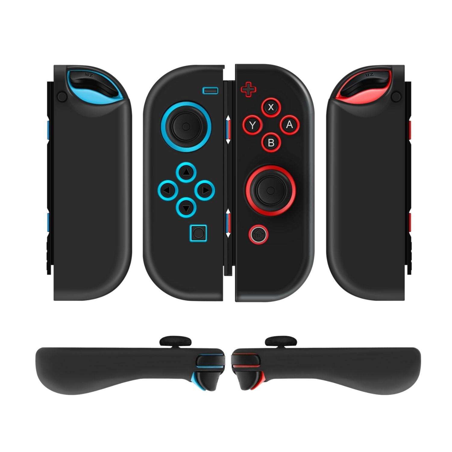 Nintendo Switch JoyCon Grip Gel Guards with Thumb Grips Caps