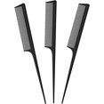 thumbnail image 1 of Peine de cola antiestático 3 piezas, peine de cola profesional de fibra de carbono para peluquería, para cabello y para hombres y mujeres con diferentes tipos JM, 1 of 5