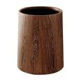 thumbnail image 2 of Gnmfd Wood Grain Trash Bin with Lid Large Capacity Household Trash Can Flip Lid Waste Basket for Bathroom Storage Cabinet Living Room Office Bedroom Kitchen Closet Organizers Storage Christmas Decor, 2 of 9