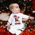 thumbnail image 1 of Body de bebé personalizado con inicial y nombre, pijama de Navidad para bebé, mono para recién nacido, conjuntos para niño pequeño, regalo, 1 of 5