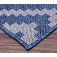 thumbnail image 4 of Trellis Diamond Moroccan Rug - 7 ft. 10 in. x 10 ft., Midnight Blue, UV Protected Floor Rug w/ Waterproof Surface for Garden, Patio, 4 of 8