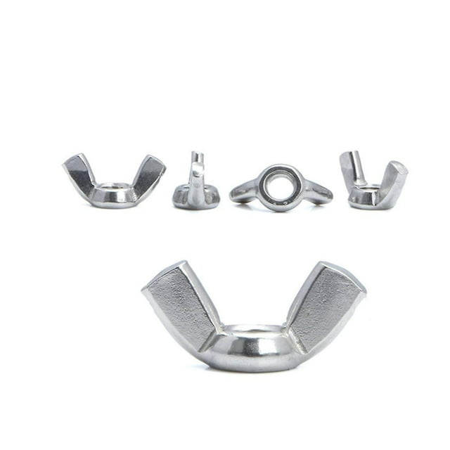 50 X Écrou d'Aile en Acier Inoxydable 304 Ensemble M6 (1/4 Pouce) Écrou d'Aile Matériel de Fixation à la Main