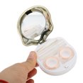 thumbnail image 4 of Unique Bargains 1 Set Contact Lens Case Electroplated Cat's Paw Lens Storage Case Gold Tone, 4 of 5