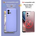 thumbnail image 2 of for Motorola Moto G Stylus 5G 2023 Case with 2 Pack Tempered Glass Screen Protector, Slim Liquid Silicone Shockproof Protective Case - Elegant Purple, 2 of 8