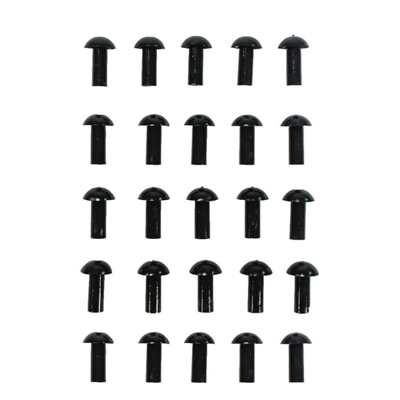 Stop & Go 4075 Mushroom Tire Plugs for Punctures and Flats, 1" Length x 5/16" Shaft Diameter, 25 Pack for Tubeless Tires on Motorcycles, ATVs, UTVs, Cars, and Trucks