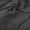 thumbnail image 5 of Jackets for Men Casual Loose Stand Collar Waterproof Jacket with Pockets Side Hand Hoodless Outwear Fashion Stylish Lightweight Windbreaker, 5 of 7