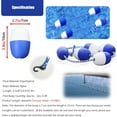 thumbnail image 2 of Pool Safety Divided Rope Blue & White Pool Lane Divider Floats, Swimming Pool Shallow and Deep End Safety Rope Line Kit, Pool Lane Lines Floating Barrier Float Kits (Size : 27Ft), 2 of 5