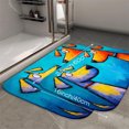 thumbnail image 4 of 1pc Two Dogs Absorbent Non-Slip Bathroom Thickened Flannel Rug Decor,Soft,Quick Drying,Suitable For Indoor/outdoor Use,Bathrooms,Bedrooms,Kitchens,Terrace,Laundry Rooms,16"x24", 4 of 9