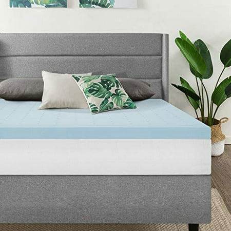 Best Price Mattress 2.5 Inch Memeory Foam Mattress Topper with Cooling Gel Infusion CertiPUR-US Certified, TwinXL