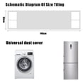 thumbnail image 2 of 1 Uds. Toalla para refrigerador de color sólido, toalla para refrigerador de una sola puerta, 53x140cm, 2 of 6