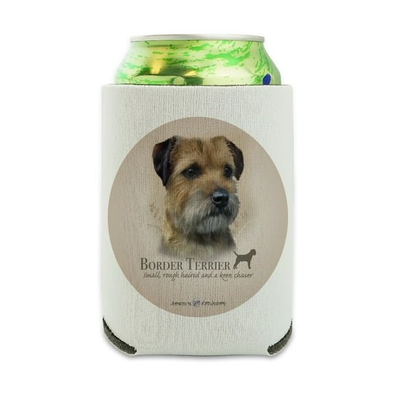 Border Terrier Dog Breed Can Cooler - Drink Sleeve Hugger Collapsible Insulator - Beverage Insulated Holder