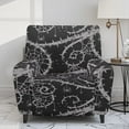 thumbnail image 2 of FUIALDOLG Halloween Floral Butterfly Recliner Chair Covers 4 Pieces 1 Seat Recliner Sofa Slipcover with Pocket Washable Protective Covers for Single-Seat Reclining Couch for Living Room, 2 of 7
