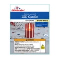 thumbnail image 3 of Battery-Operated LED Candle, Warm White, Red Striped, 4", Patriotic by Way To Celebrate, 3 of 6