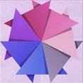 thumbnail image 1 of Ahgly Company Machine Washable Indoor Square Transitional Mauve Purple Area Rugs, 8' Square, 1 of 7