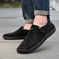 thumbnail image 6 of Mens Casual Loafers Lightweight Walking Shoes Slip Resistant Driving Shoes Comfortable Fashion Oxford Shoes Black 9.5 US, 6 of 7