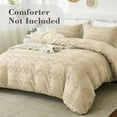 thumbnail image 2 of EMME Duvet Cover Set Microfiber, Tufted Twin Duvet Cover Set, Boho Bedding Sets for All Seasons, 2 Pieces Embroidery Chic Duvet Cover Full, 1 Duvet Cover + 1 Pillowcase (Beige, Twin), 2 of 7