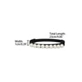 thumbnail image 3 of INSPIRE CHIC Women's Shoe Strap Belt Band with Pearls Elastic Shoe Strap White-black M, 3 of 4